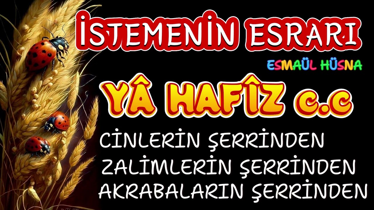 YA HAFİZ C.C SIRLARI ESRARI FAZİLETLERİ NELERDİR? İSTEMENİNDE BİR ESRARI SIRRI VAR. #seslikitap