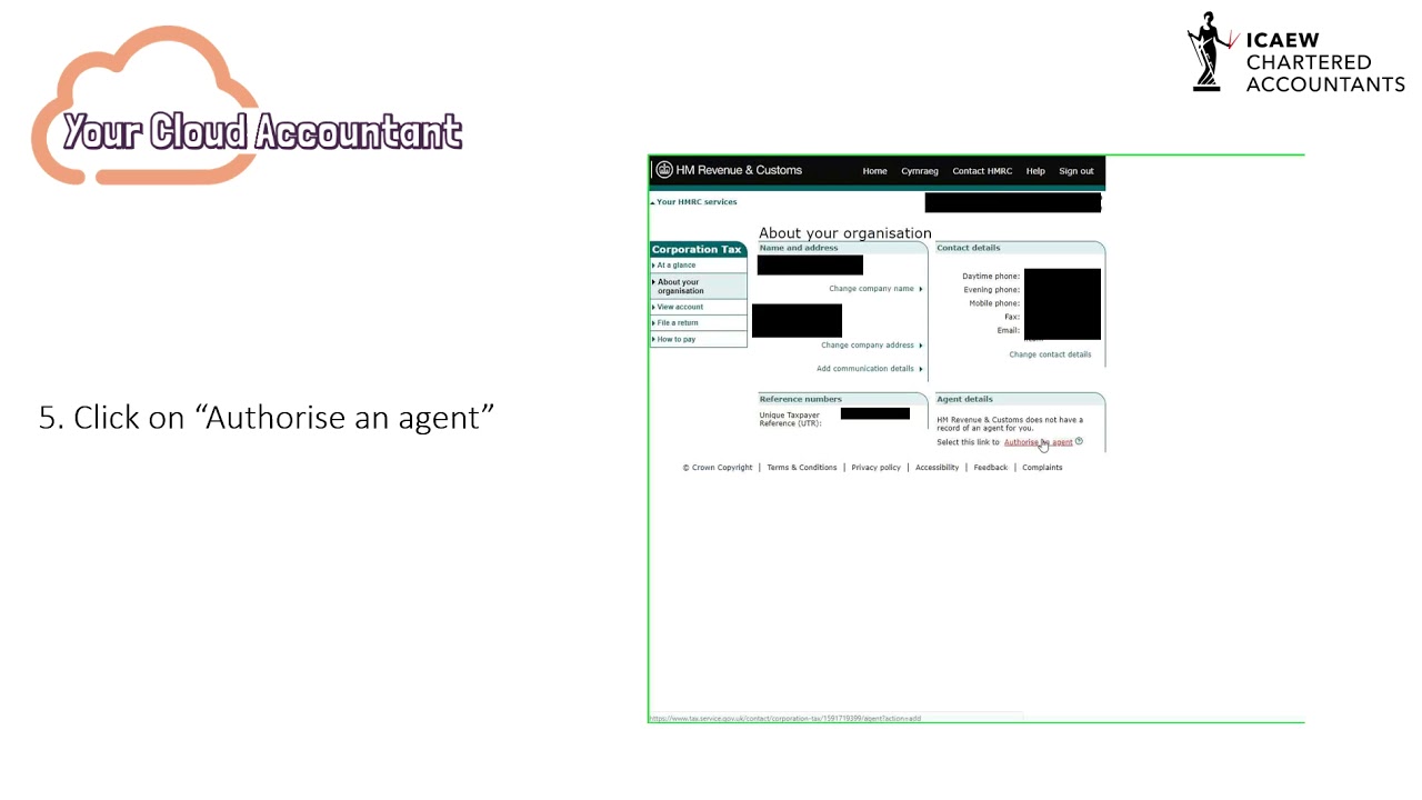 How to authorise an accountant to act as your agent - Step by Step