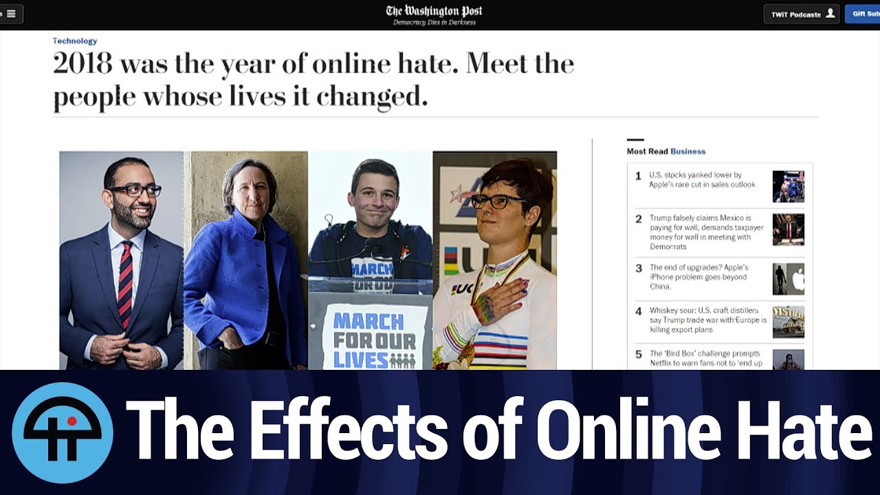 The Effects of Online Hate