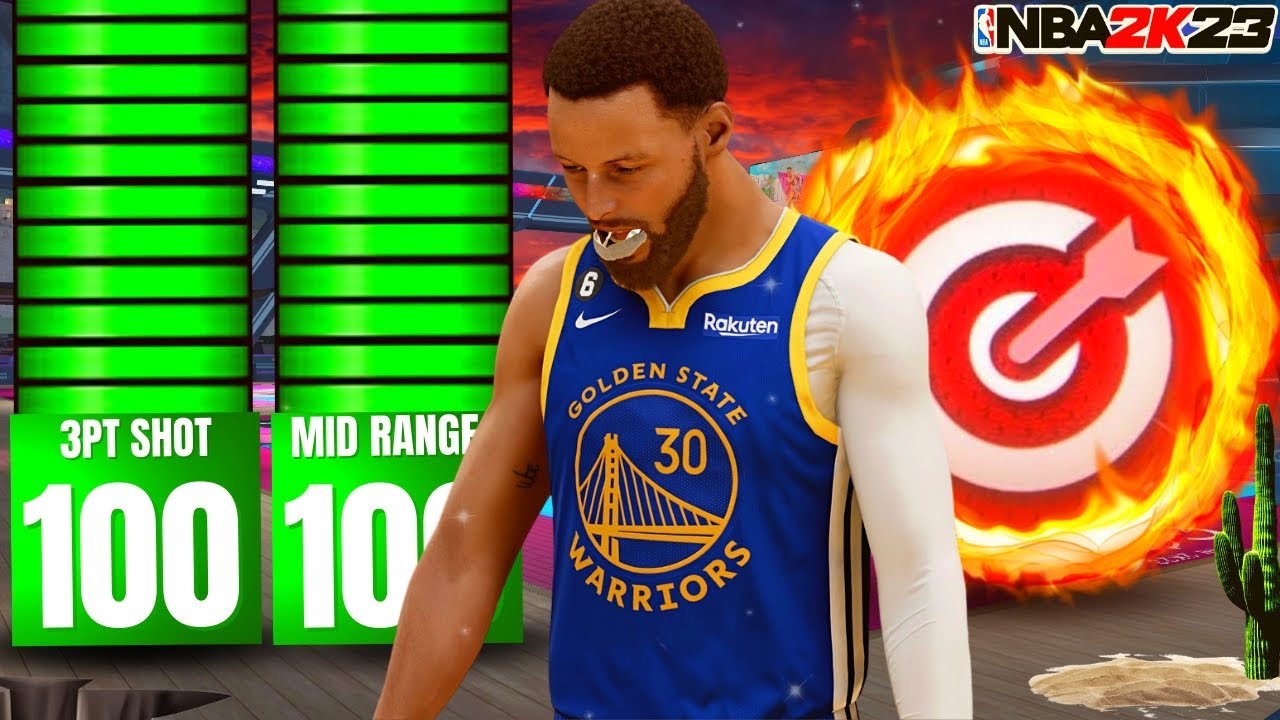 100 3PT + 100 MID RANGE &ldquo;ISO SHARP&rdquo; BUILD IS THE BEST SHOOTING BUILD IN NBA 2K23!!