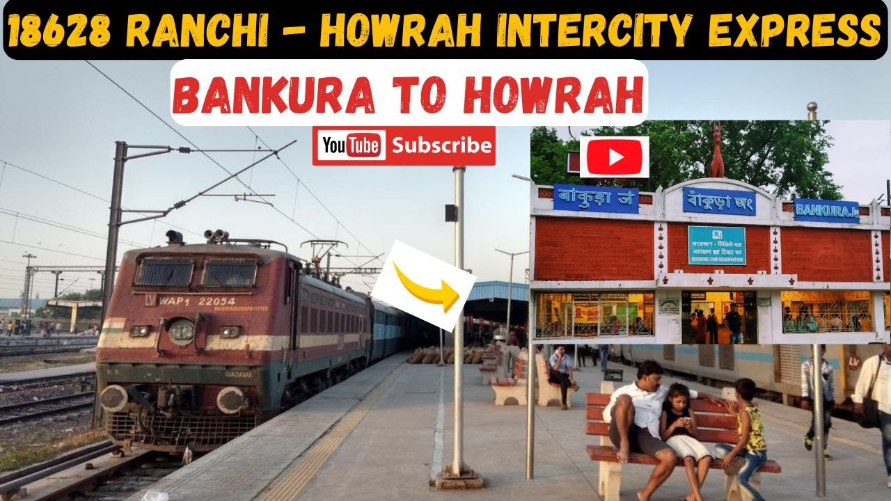 Bankura To Kolkata || Ranchi - Howrah Intercity Express || Train Journey Vlog || *Via Adra || 2025