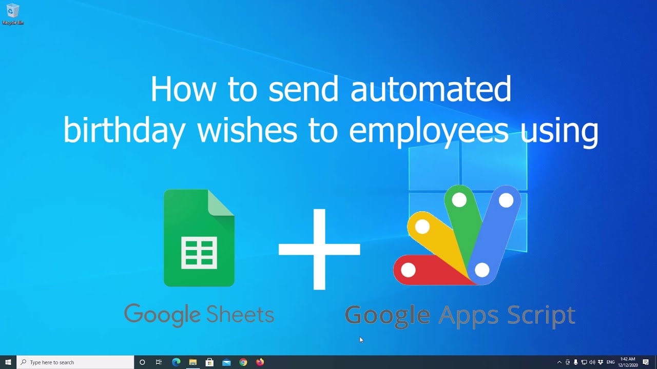 Automated birthday wishes to friends or employees using Google Sheets