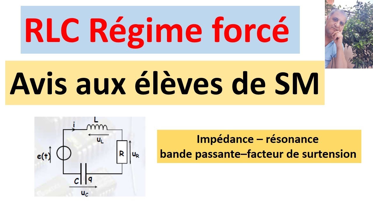 RLC régime forcé : résumé et exercices