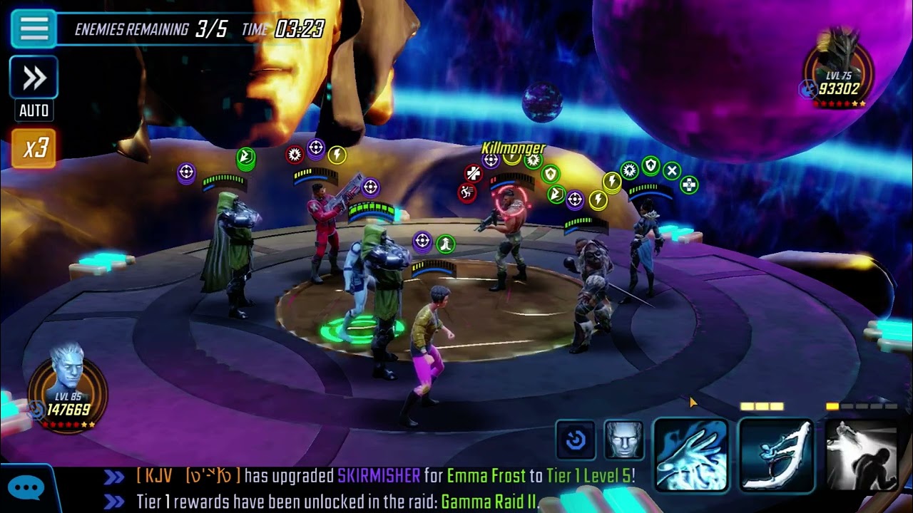 cosmic crucible room 5 axmen doom vs new wakanda marvel strike force
