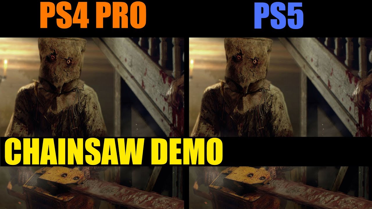 Resident Evil 4 Remake (Chainsaw Demo) | PS5 vs. PS4 Pro | Frame Rate | Load Times