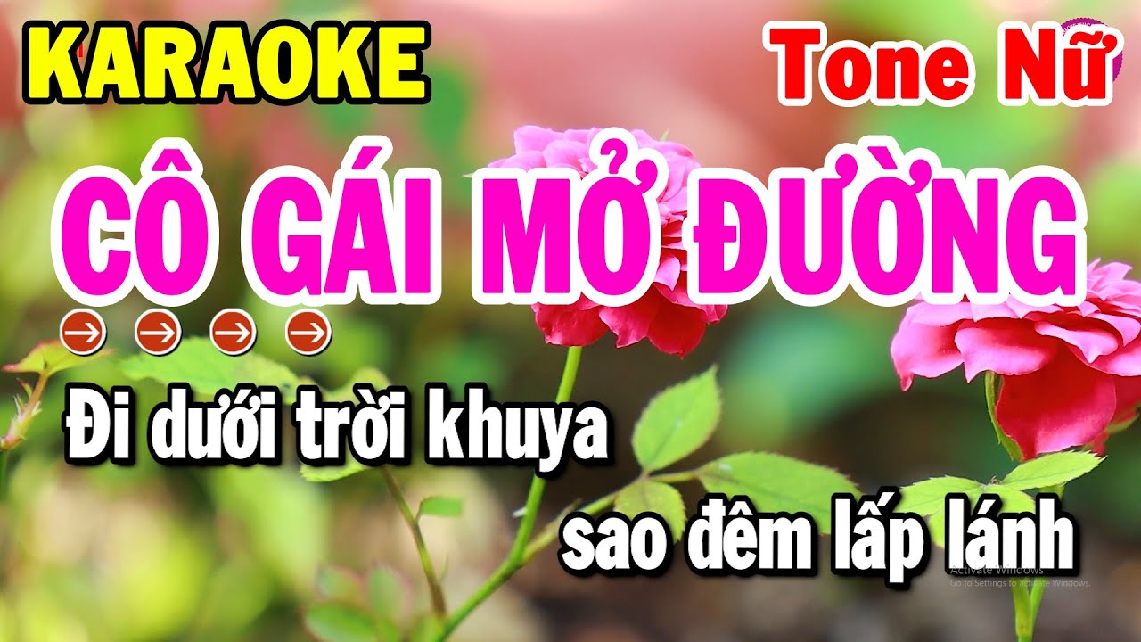 Cô Gái Mở Đường Karaoke Nhạc Sống Tone Nữ Cha Cha Hay Nhất | Tiên Organ