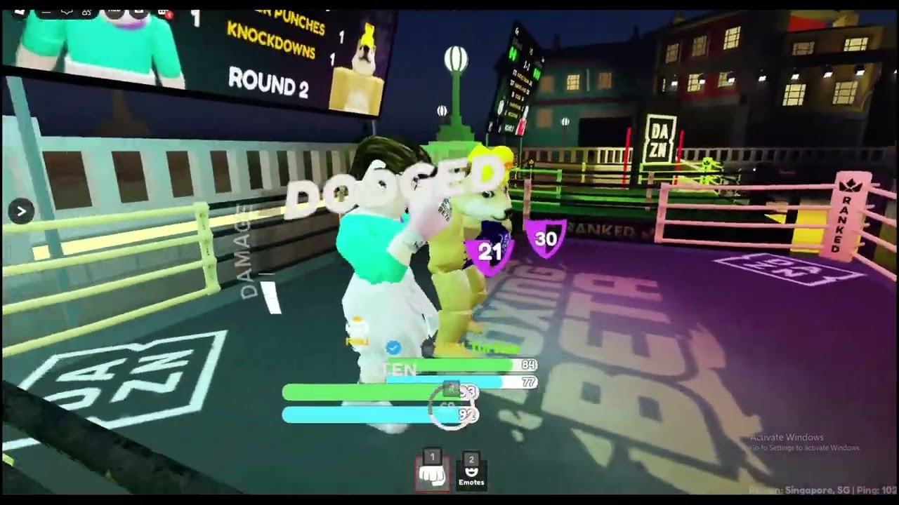 OTEN vs Turtles / Boxing beta Roblox  -Top 1 mobile player In ASIA