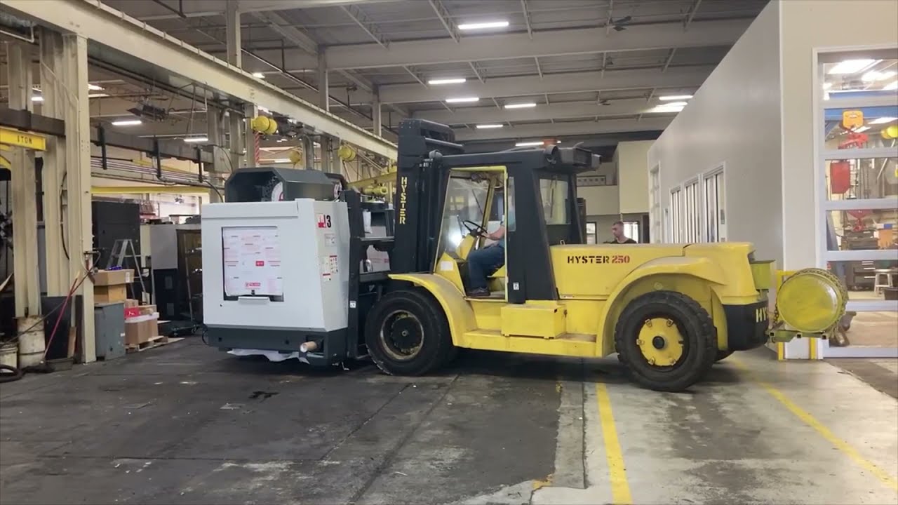 BEHIND THE SCENES of Rigging Brand-New CNC Machines at Chicago machine shop.