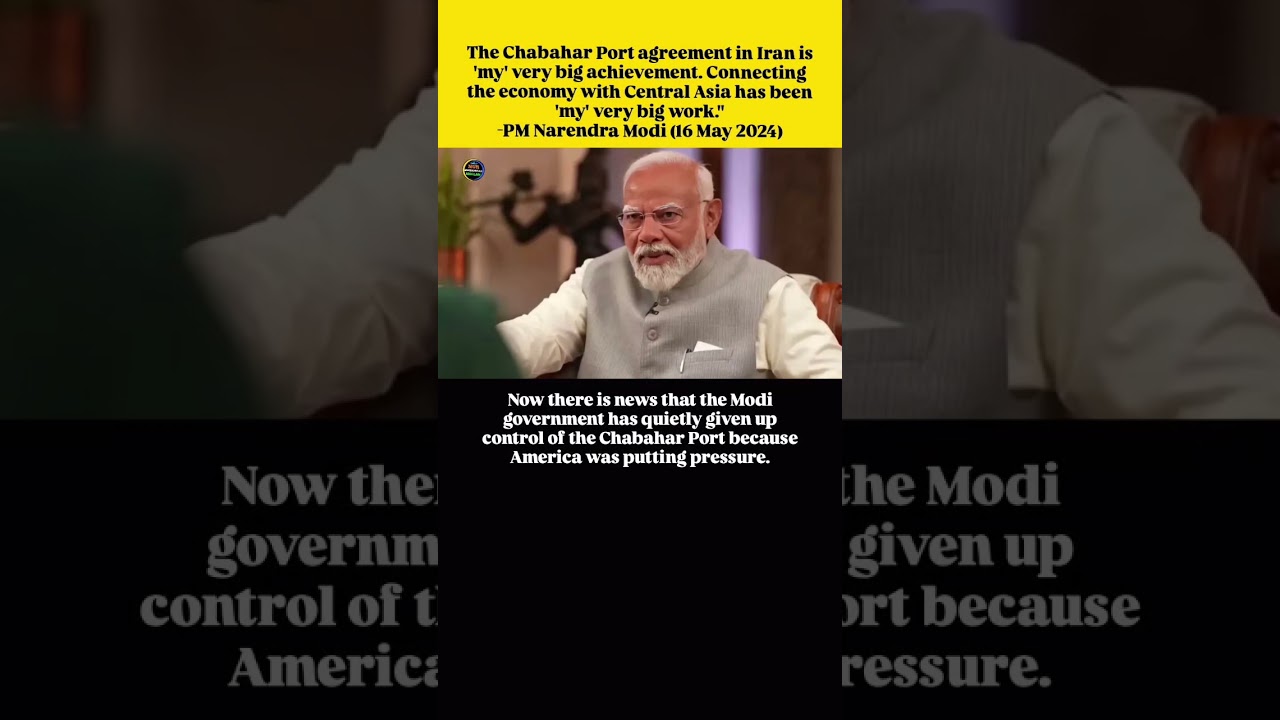 Modi Government Under Fire Over Alleged Chabahar Port 