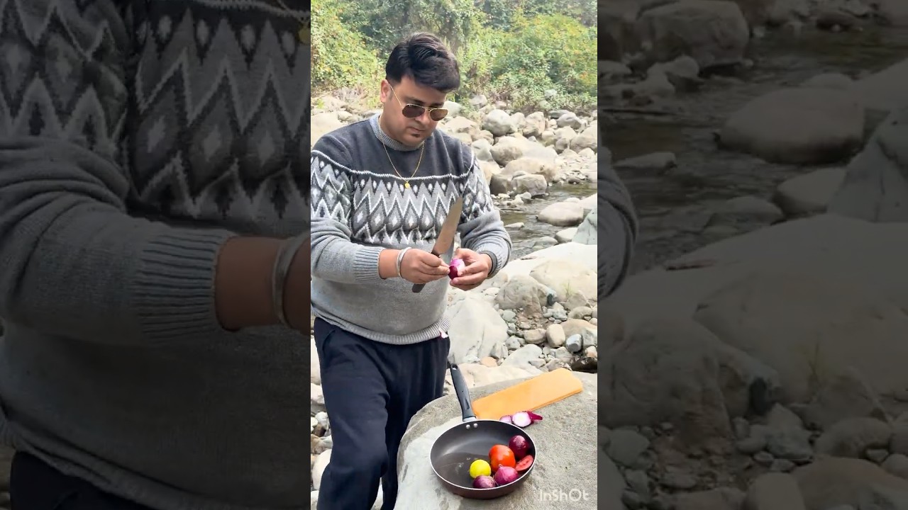 🚩“No fancy kitchen—just a fire, the mountains, and Maggi that tastes like home.” 🍜🔥