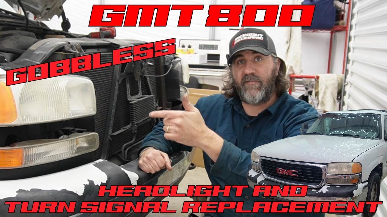 1999-06 GMC GMT-800 Sierra Yukon Headlight and Turn Signal Replacement!