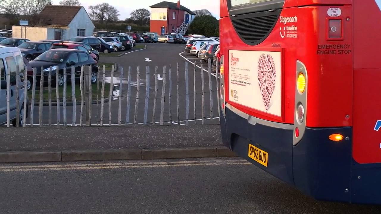 Route 99 Stagecoach Fife Scania K230UB Alexander Dennis E300 28660 (SP62 BUO) Drive Off