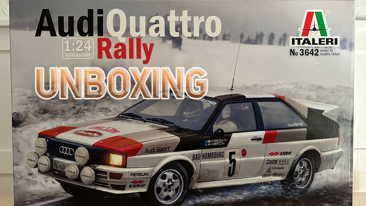 Italeri 3642 Audi Quattro   Unboxing Review