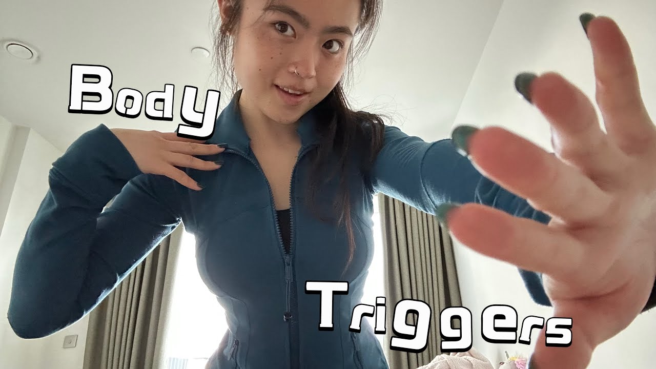 ASMR | fabric scratching, body triggers✨