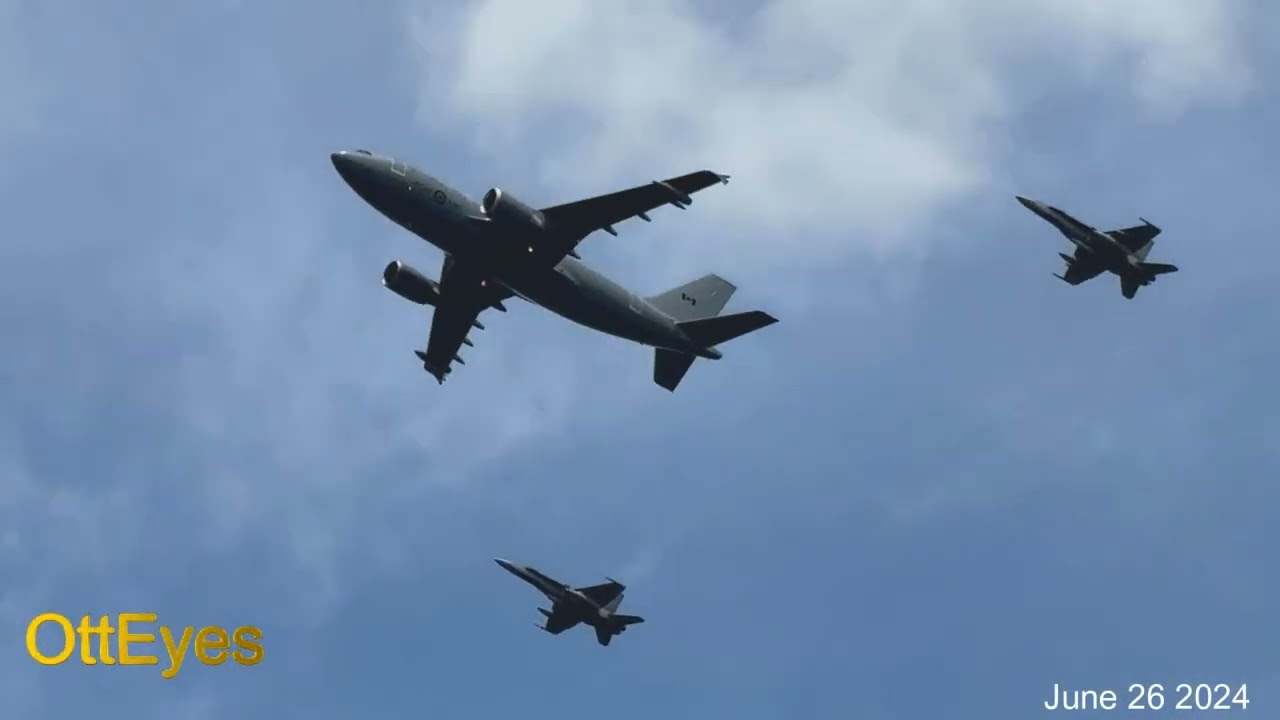 RCAF holds practice flypast over Ottawa | June 26, 2024 📍Westboro Beach | Snowbirds Squad