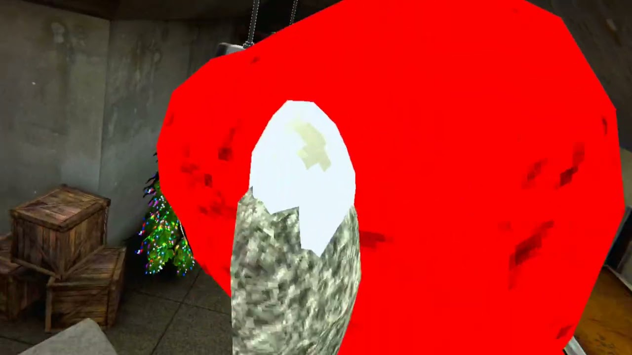 Playing Scary Baboon but there is a monster in the safe zone in Christmas revamp