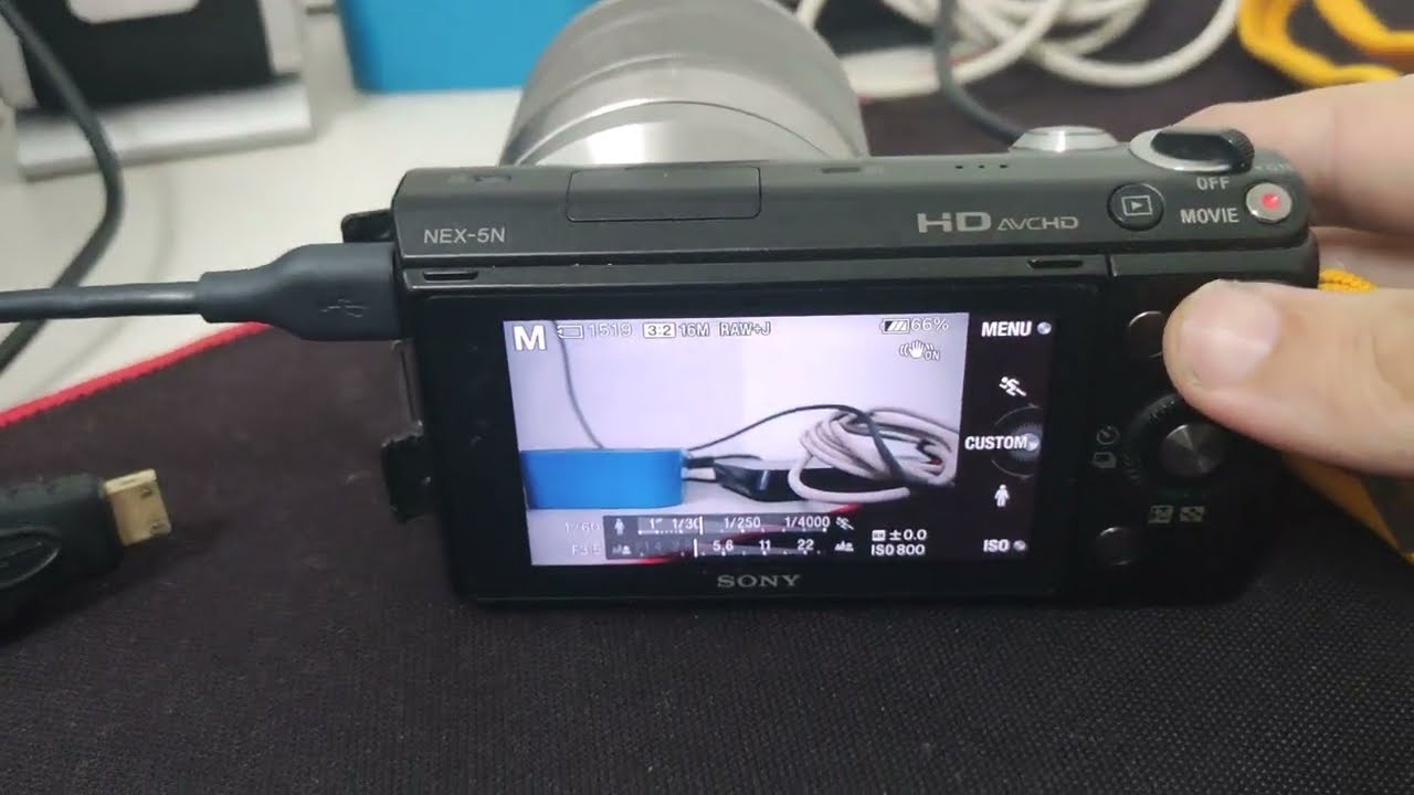 Clean HDMI for Sony Nex 5n (workaround/brazilian gambiarra)