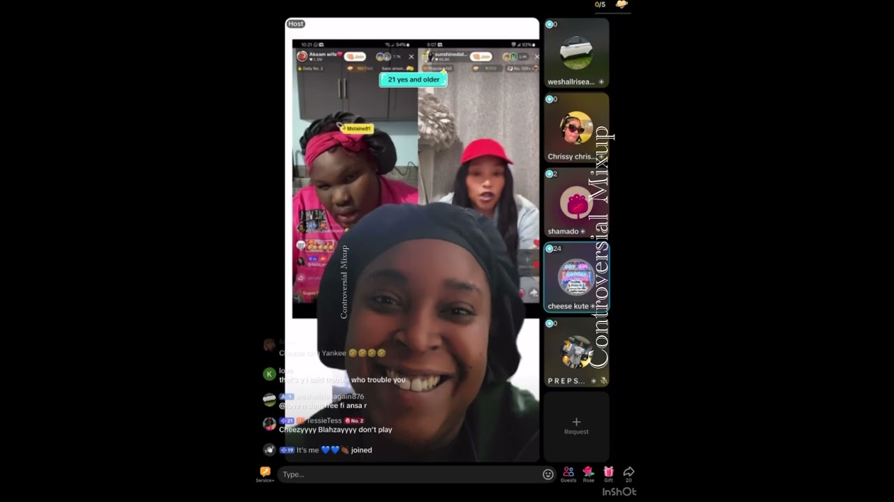 Cheese said she has a video with Akeam and his boyfriend but won’t expose it 