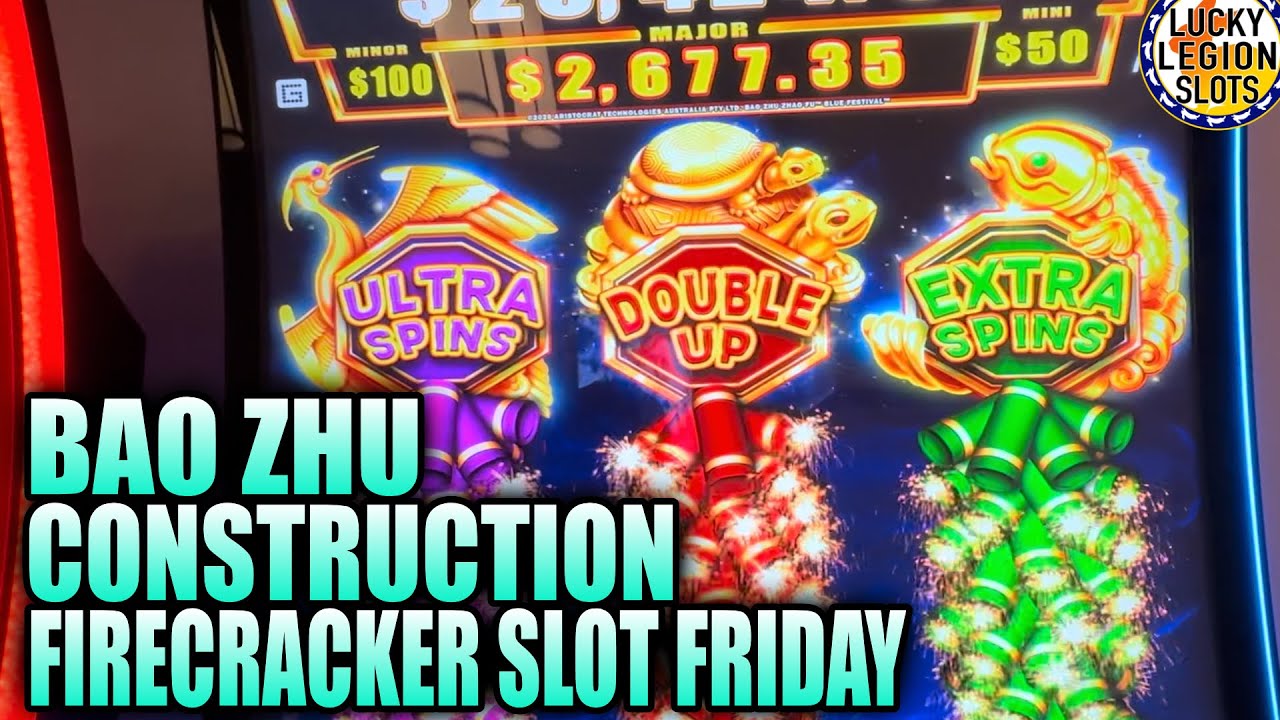 FIRECRACKER SLOTS FRIDAY - BAO ZHU ZHAO FU Slot Machine by Aristocrat. $4-$8 Bets 👷&zwj;♂️