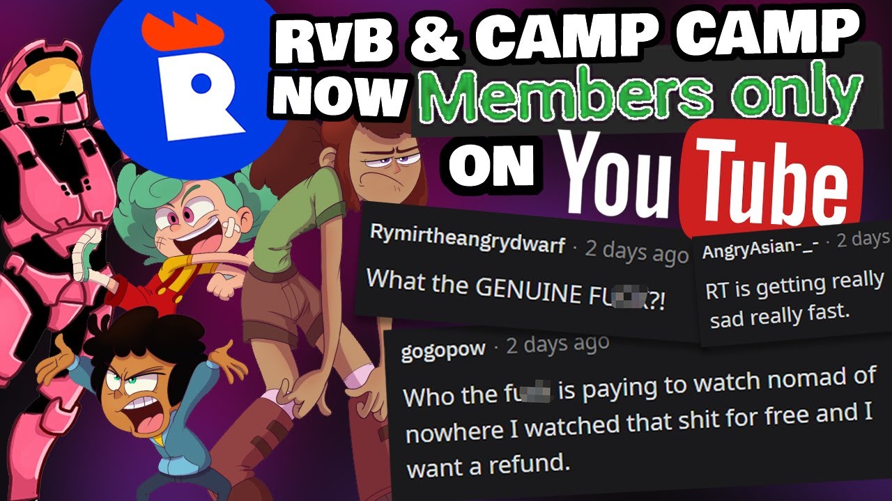 Rooster Teeth jest ZDESPERACYJNY! RvB i Camp Camp wracają na YouTube&hellip; jeśli zapłacisz.