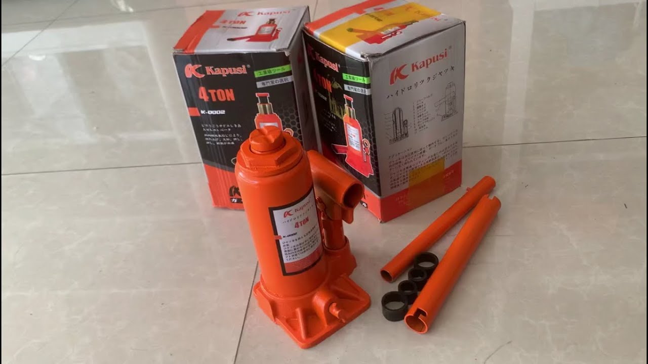 Con Đội Thuỷ Lực 4 Tấn Kapusi Hàng Chính Hãng - Con Đội Nâng Gầm Xe Hơi
