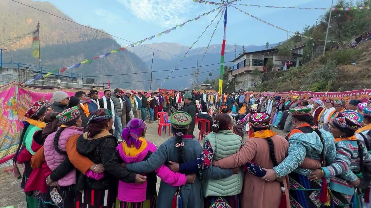 Tamang Wedding's Ceremony cultural Dance. #aamachhodingmo #rasuwa #tamangculturaldance 