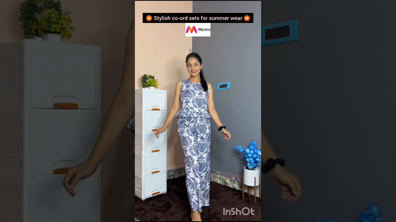 Stylish co-ord sets for summer wear on myntra #myntra #coordsets #trendywear #stylish #summerwear