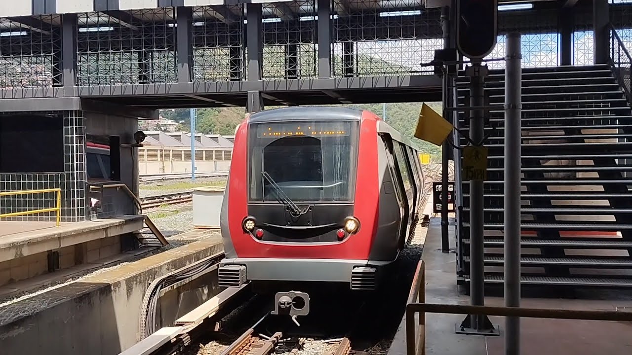 Metro De Caracas Linea 2 Alstom S9 Entrando a la Estación Las Adjuntas Con Dirección Bello Monte