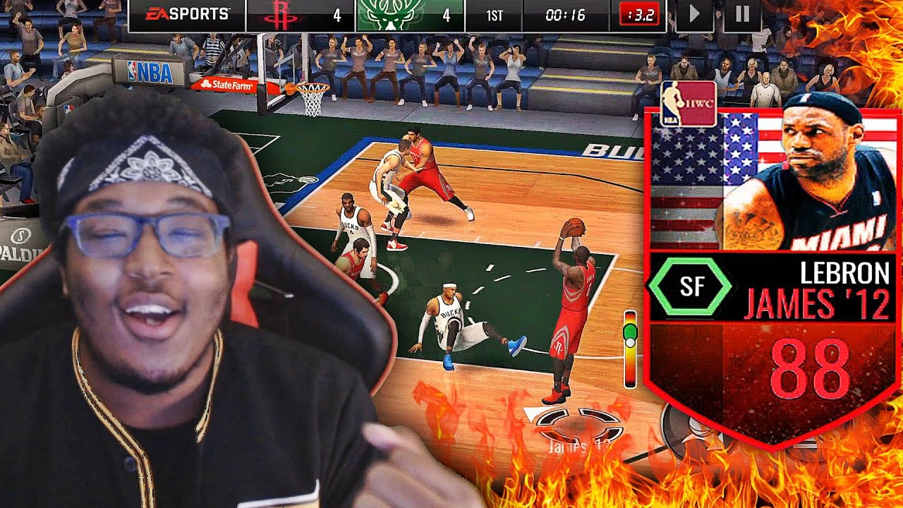 THROWBACK PACK OPENING! 88 LEBRON JAMES BREAKING ANKLES!? NBA Live Mobile Gameplay #1