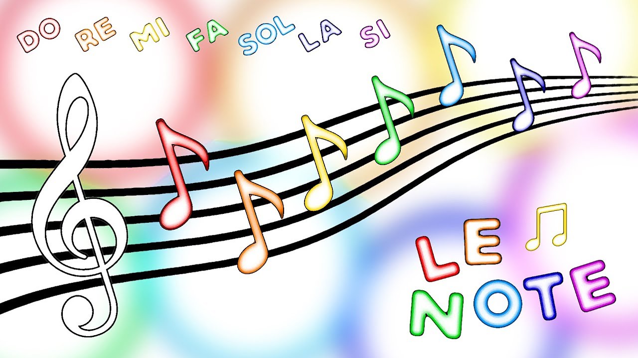 Le note - canzoni per bambini - 🎼 - 