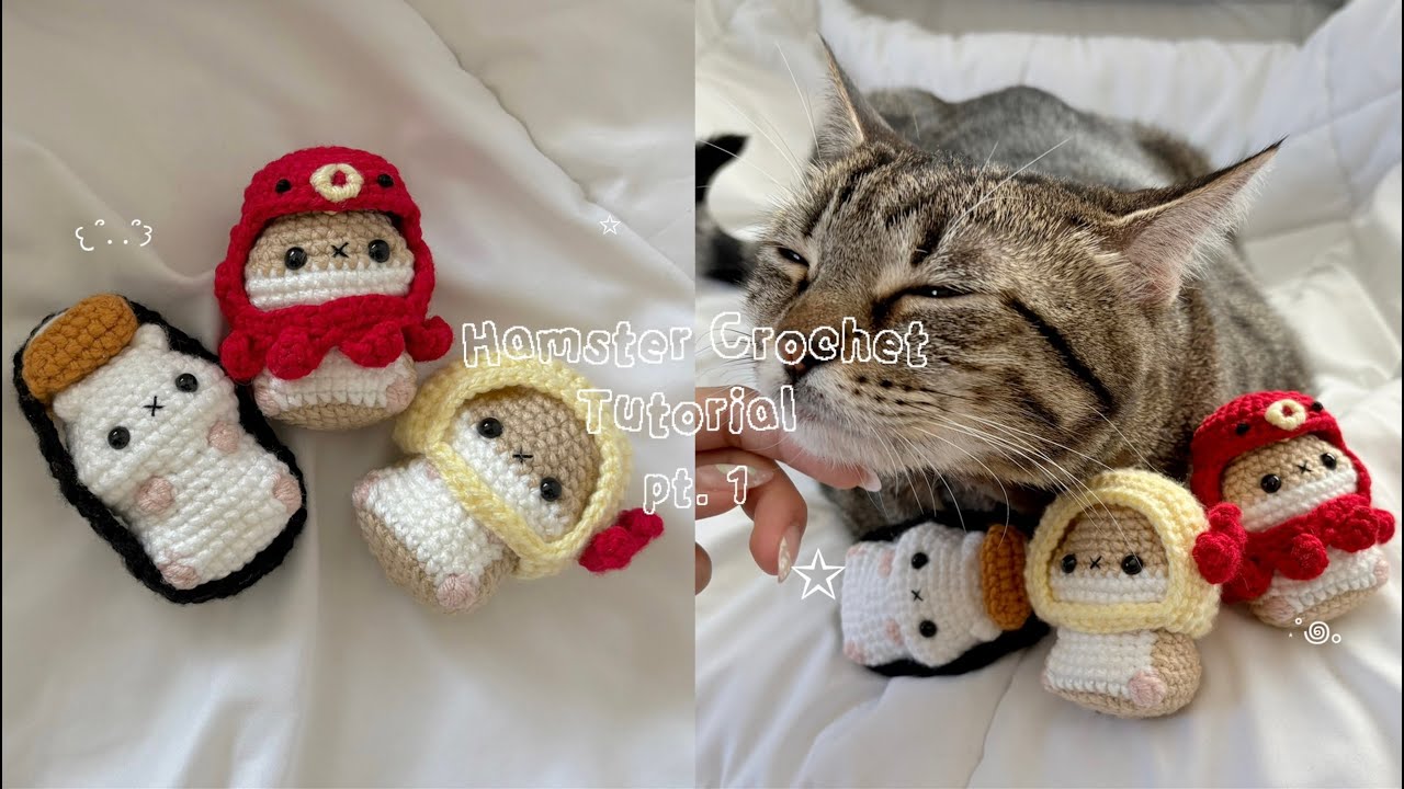 How to Crochet a Hamster | 𓆝 ⋆｡𖦹°‧ pt. 1 | no-sew crochet tutorial