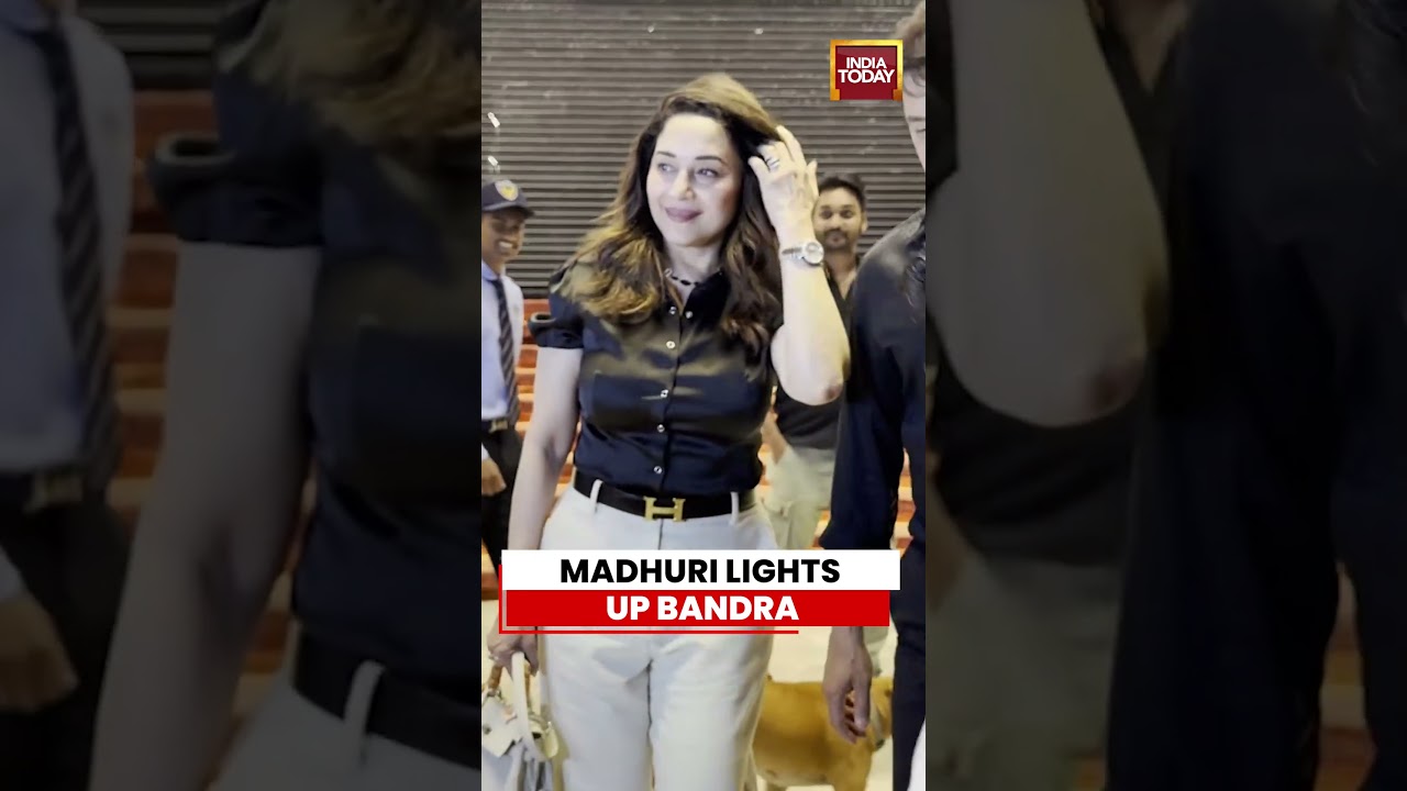 Madhuri Dixit and Dr. Shriram Nene Make Appearance in Mumbai&rsquo;s Bandra #madhuridikshit #bollywood