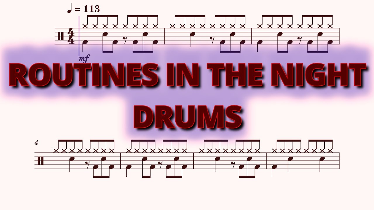 Routines In The Night - Twenty One Pilots - Drums