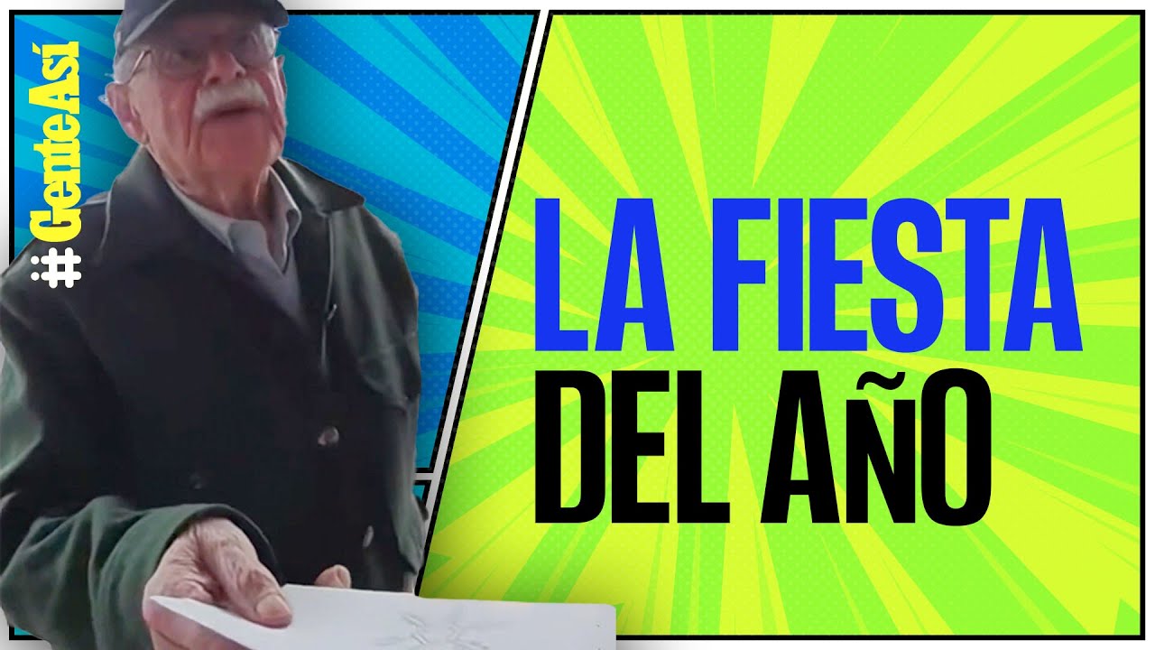 #GenteAsí ¬ Un viejito invita a sus vecinos a un festejo descontrolado de cumpleaños
