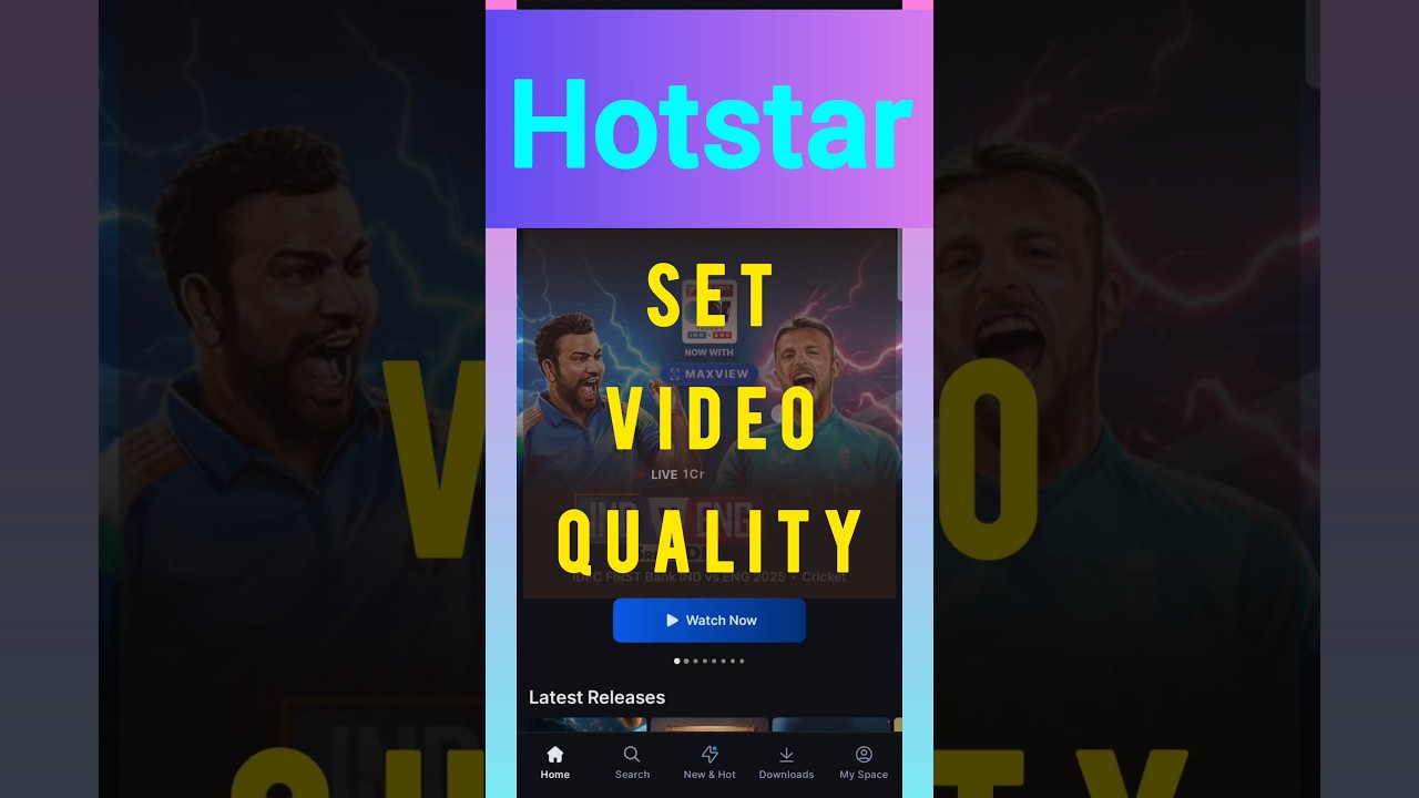 How to set video quality on Hotstar? #shortsfeed #hotstarapp