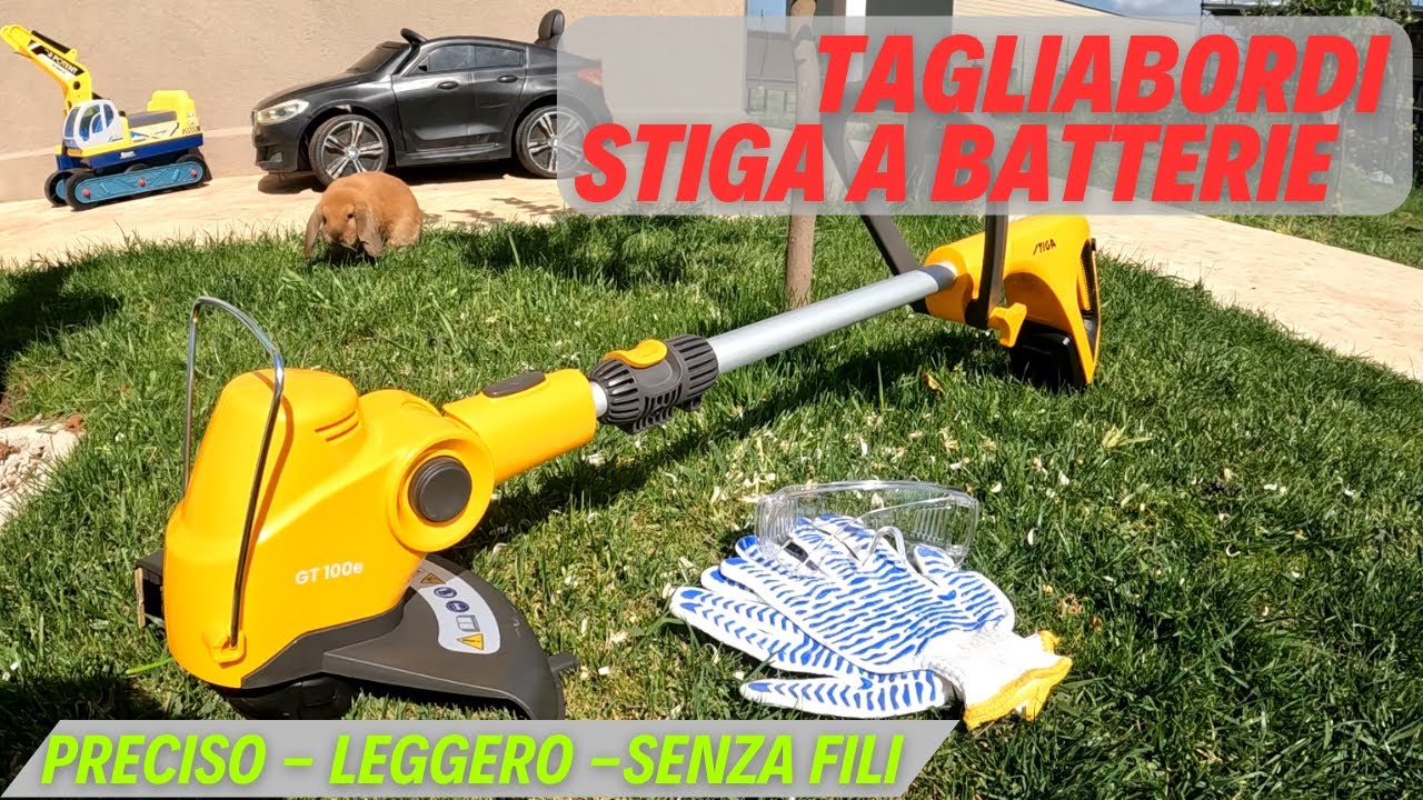 Tagliabordi STIGA GT 100e a Batteria 🔋 | Il Migliore per Rifinire il Giardino Senza Fili!