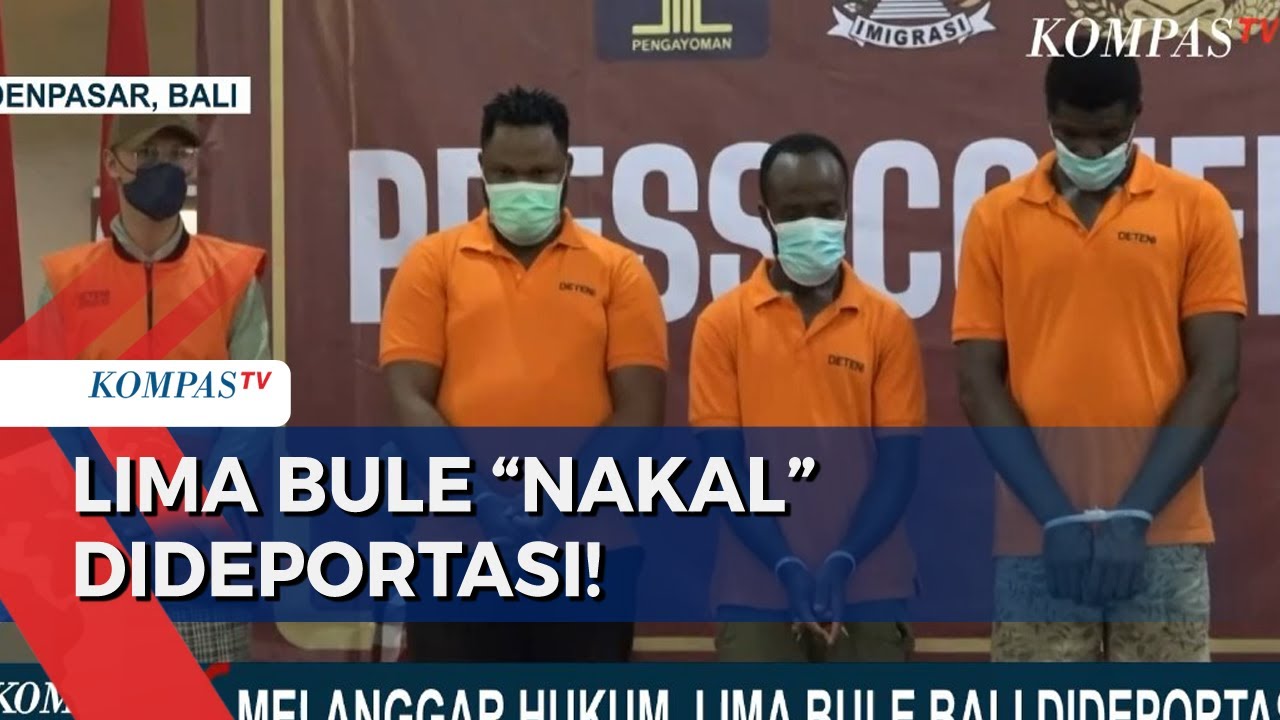 Kemenkumham Bali Deportasi 5 Bule 