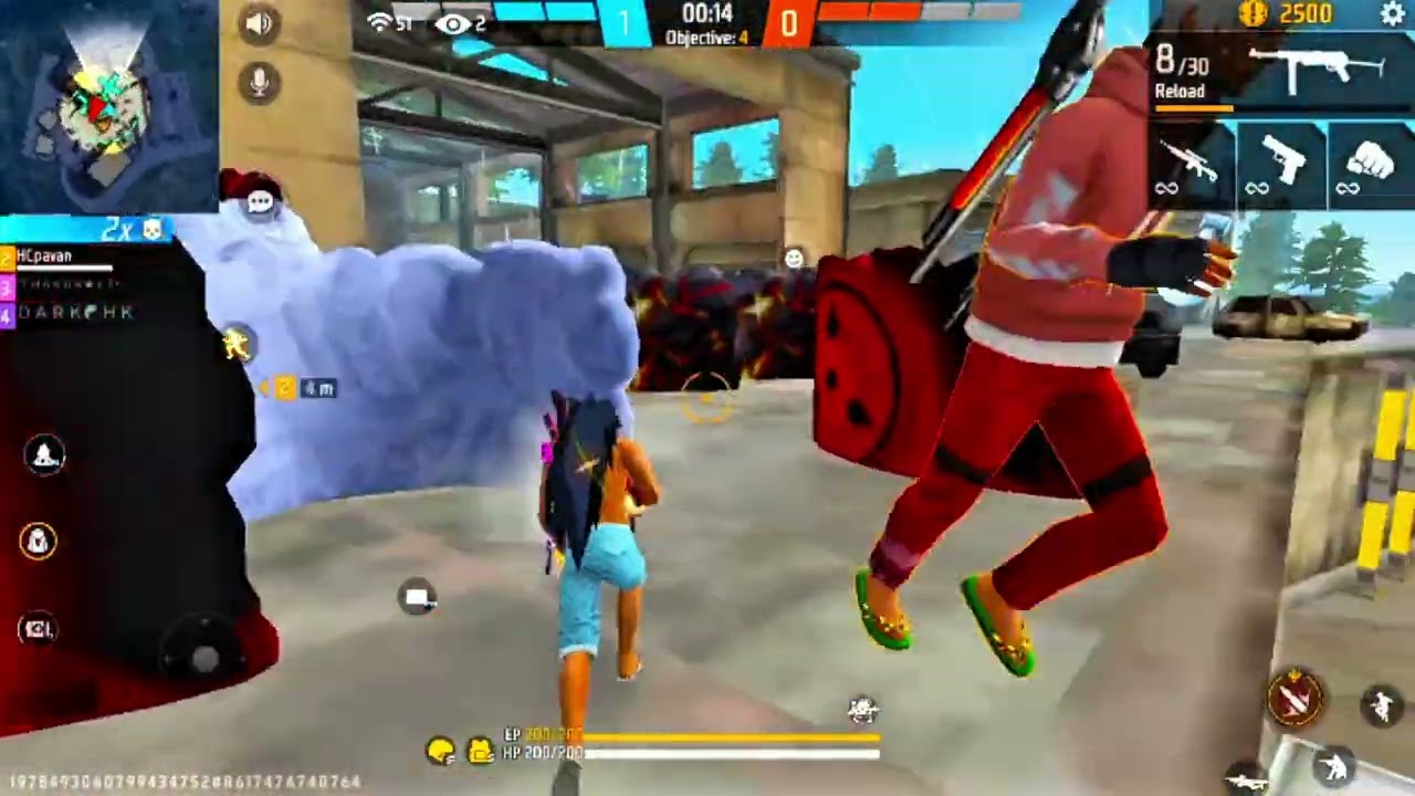 1vs4🥶clutch with subscribers💀💀 #hklive #foryou #freefireclips