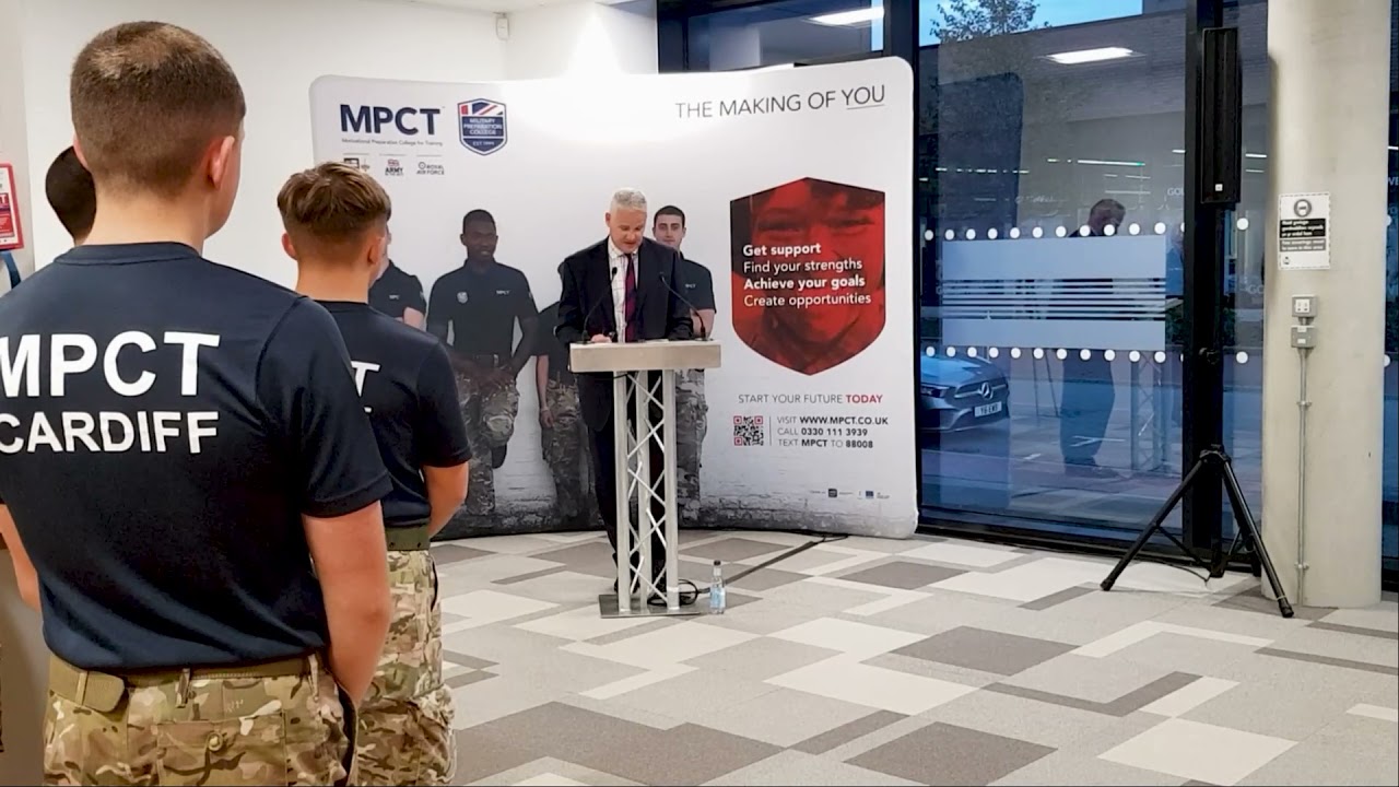 VLOG #28 of 2021: Lieutenant General Ian Cave speaks at MPCT Cardiff's new location
