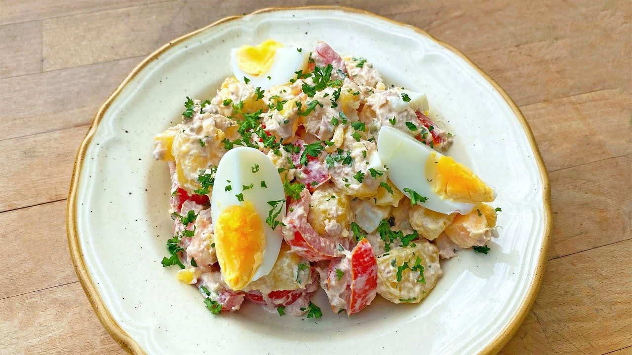 Salade piémontaise au thon - Recette facile