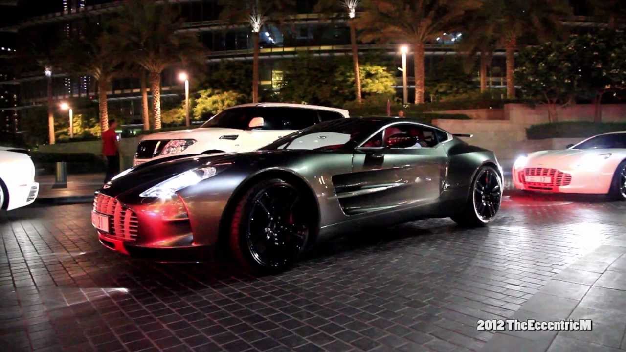Two (Yes, Two!) Aston Martin One-77 Q-Series at The Dubai Mall