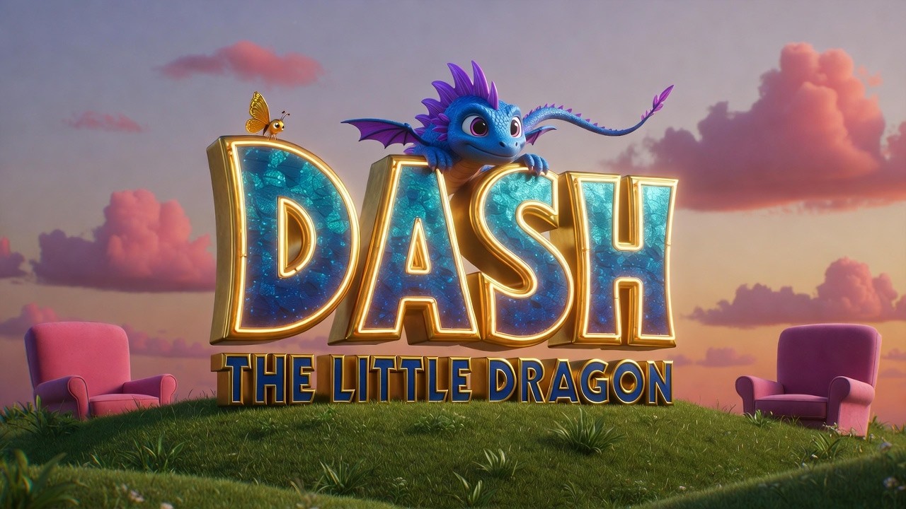 Dash the Little Dragon Bedtime Story for Kids Audio Book with Pictures