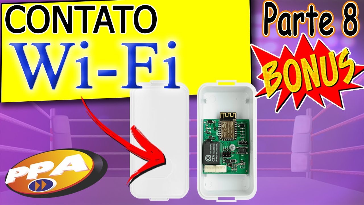 Modulo Contato WI-Fi PPA Instalação configuração COMO abrir PORTÃO pelo CELULAR qualquer lugar PAT 8