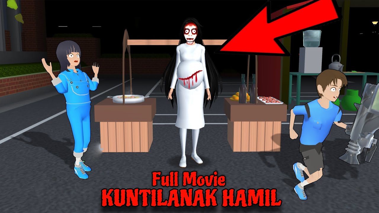 Yuta, Mio Dan Baby Celine Bertemu Dengan Kuntilanak Hamil || Sakura School Simulator