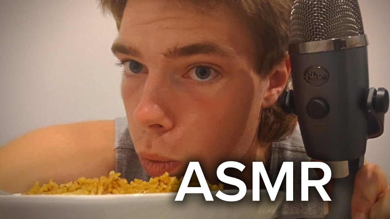 ASMR New Mic And Eating Rice (ASMR)