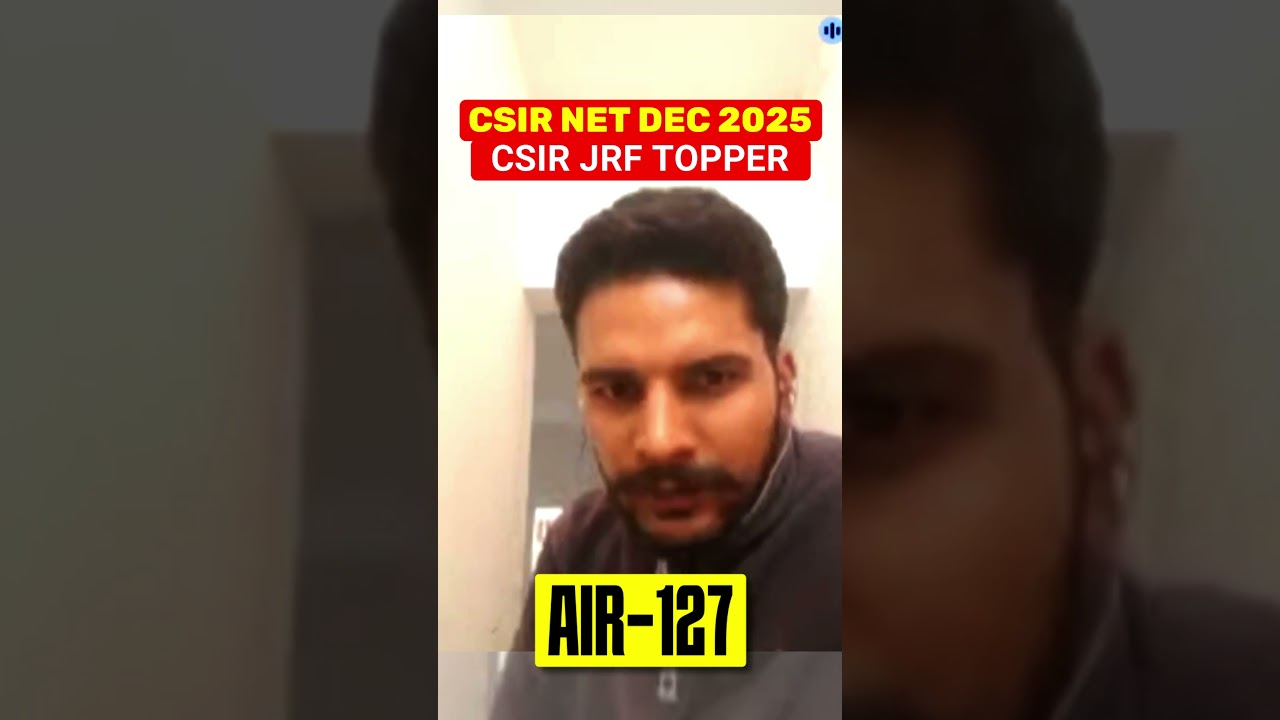 CSIR JRF Topper Parshant Sharma I AIR 127 I CSIR NET DEC 2025 Result I Strategy I IFAS Testimonial