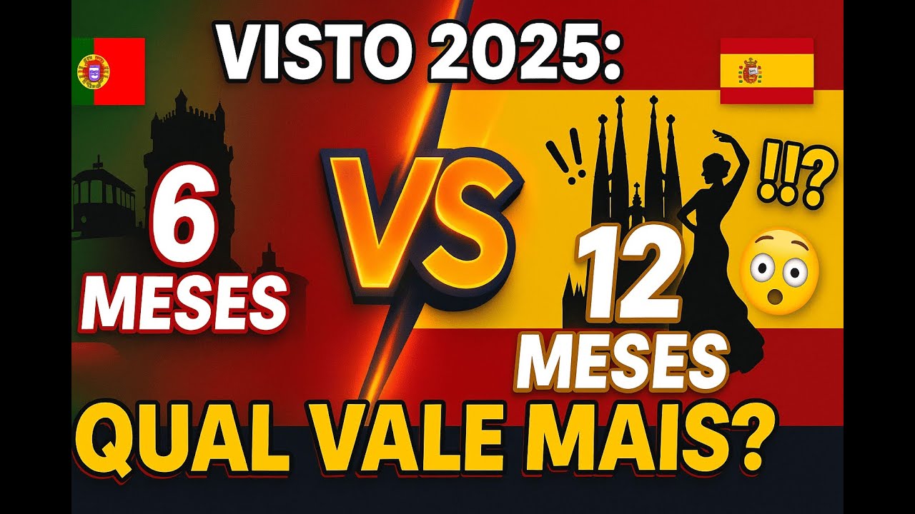 ESPANHA x PORTUGAL 2025/2026: Qual Visto de Procura de Trabalho Compensa MAIS? 🔥