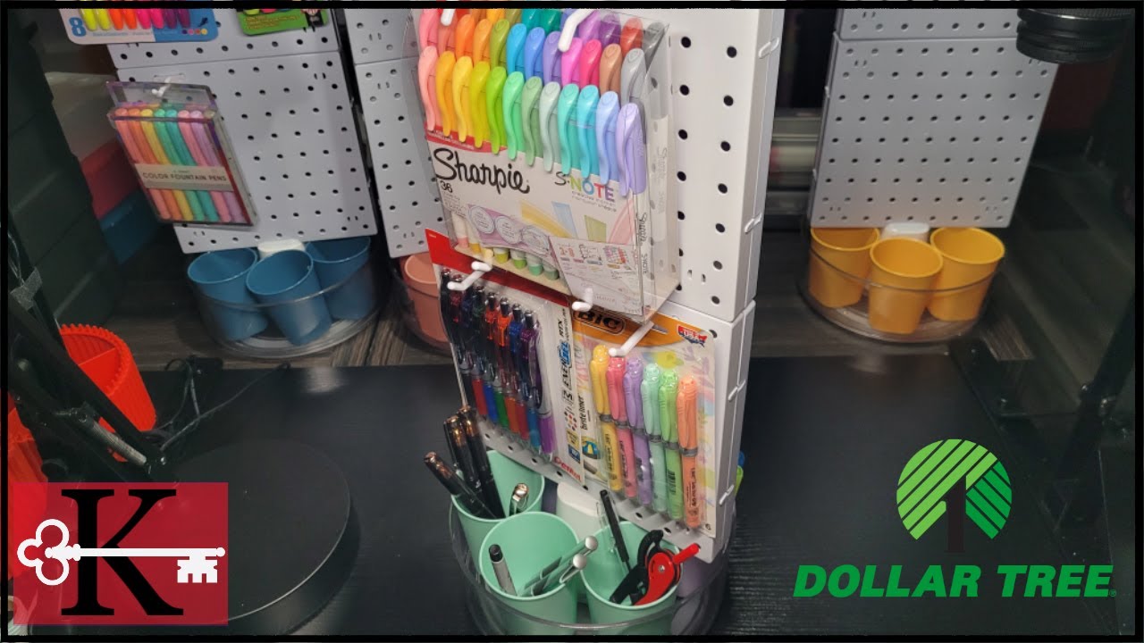 Making A Dollar Tree Pegboard Lazy Susan Supply Stand