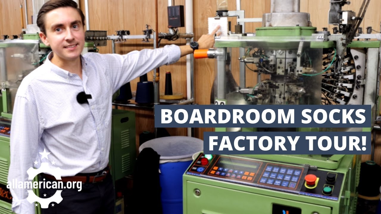 Exclusive Boardroom Socks Factory Tour! One of the Best Men's Dress Socks You'll Find
