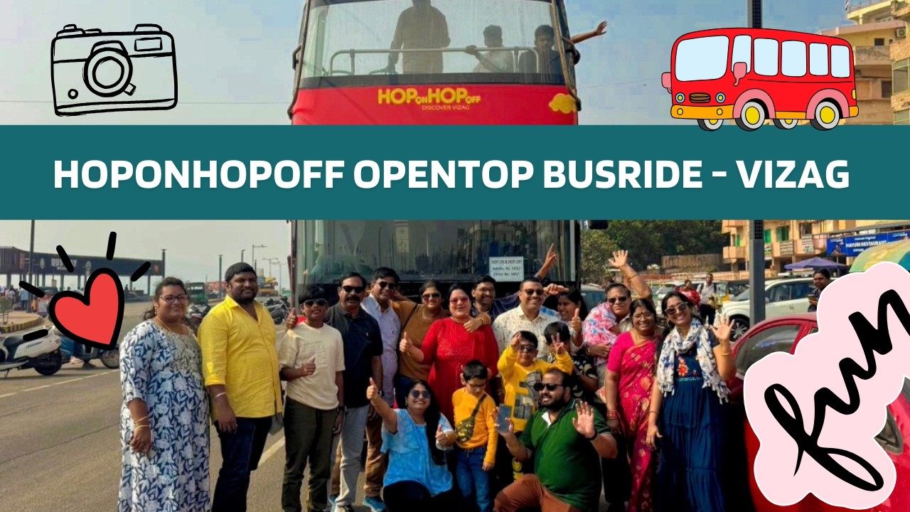 HOP on HOP off DOUBLE DECKER BUSRIDE | VIZAG | RK BEACH | FAMILYVLOG